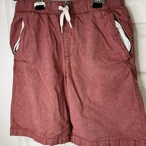 Old Navy Boys XL 14-16 Cotton Shorts Red Drawstring Elastic Waist Casual